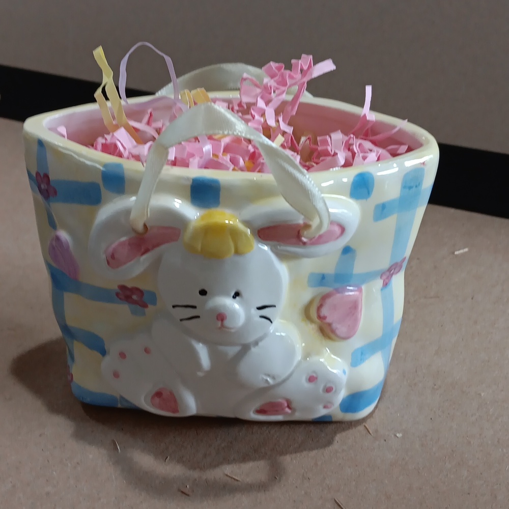 Small Ceramic Easter Basket